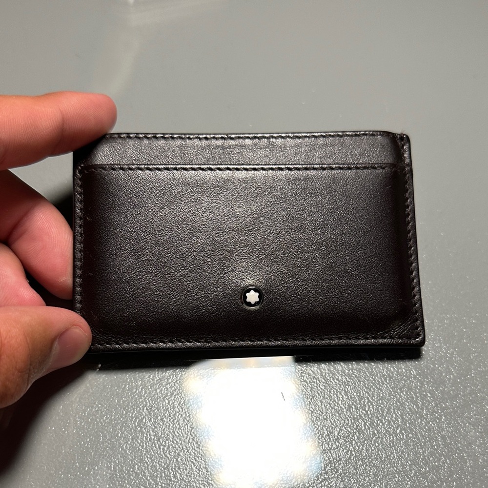 Montblanc Dark Brown Leather Card Holder